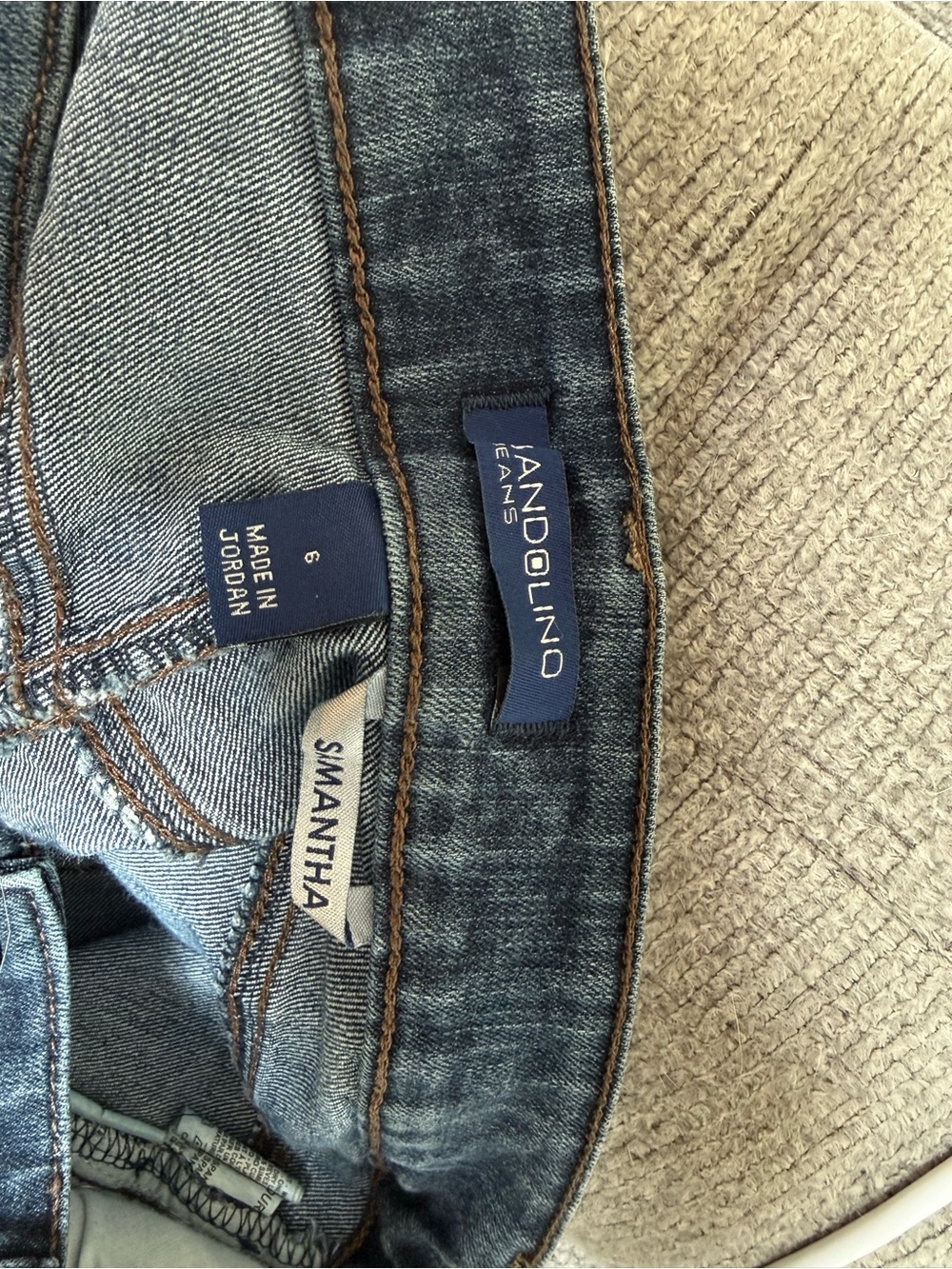 Bandolino Dark Blue Straight Leg Jeans - Picture 7 of 7